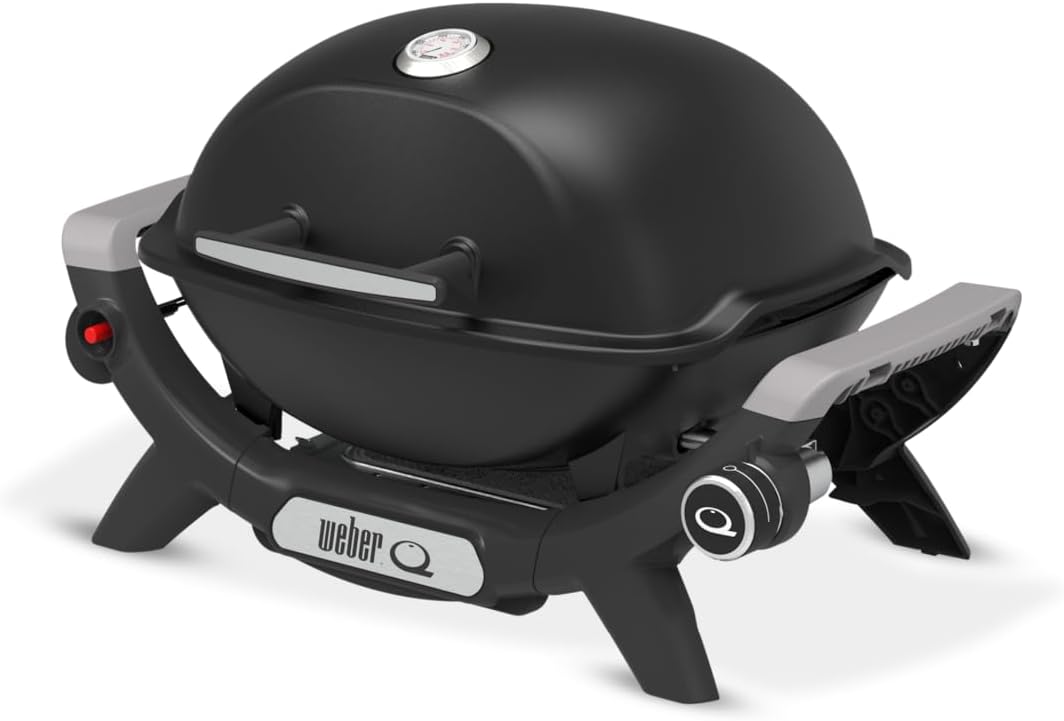 Weber, Barbecue elettrici, 1100N, 42 x 31 cm, Nero, alluminio
