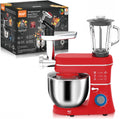 Fablestoryem, Robot da cucina, 1400 W, 10 Litri, 220 V, Rosso, acciaio inox, struttura modulare, 5 in 1