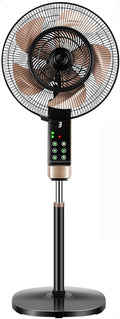 XTTY, Ventilatori a piantana, Bianco, illuminazione LED, telecomando, timer