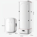FUYAO, Vaporizzatori da viaggio, 900 W, 220 V, 7,1 kg, Nero, struttura pieghevole, telecomando, timer, funzionamento senza fili