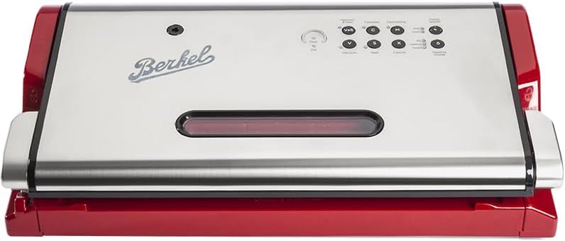 Berkel, Macchine sottovuoto per alimenti, 18 l, Nero, acciaio inox, vano contenitore, illuminazione LED