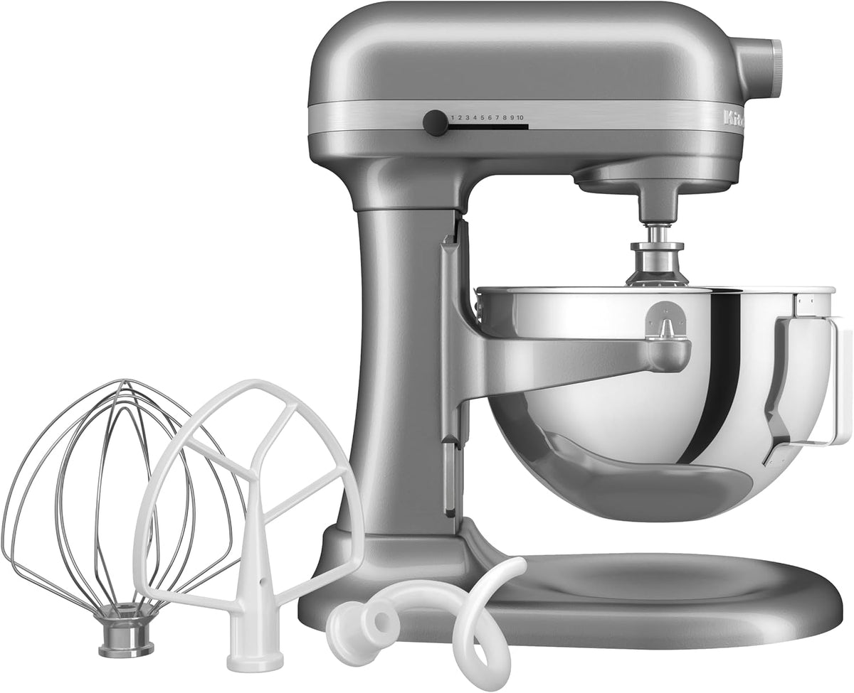 KitchenAid, Robot da cucina, 5KSM55SXXECU, 5,2 L, Grigio, acciaio inox, protezione dal surriscaldamento