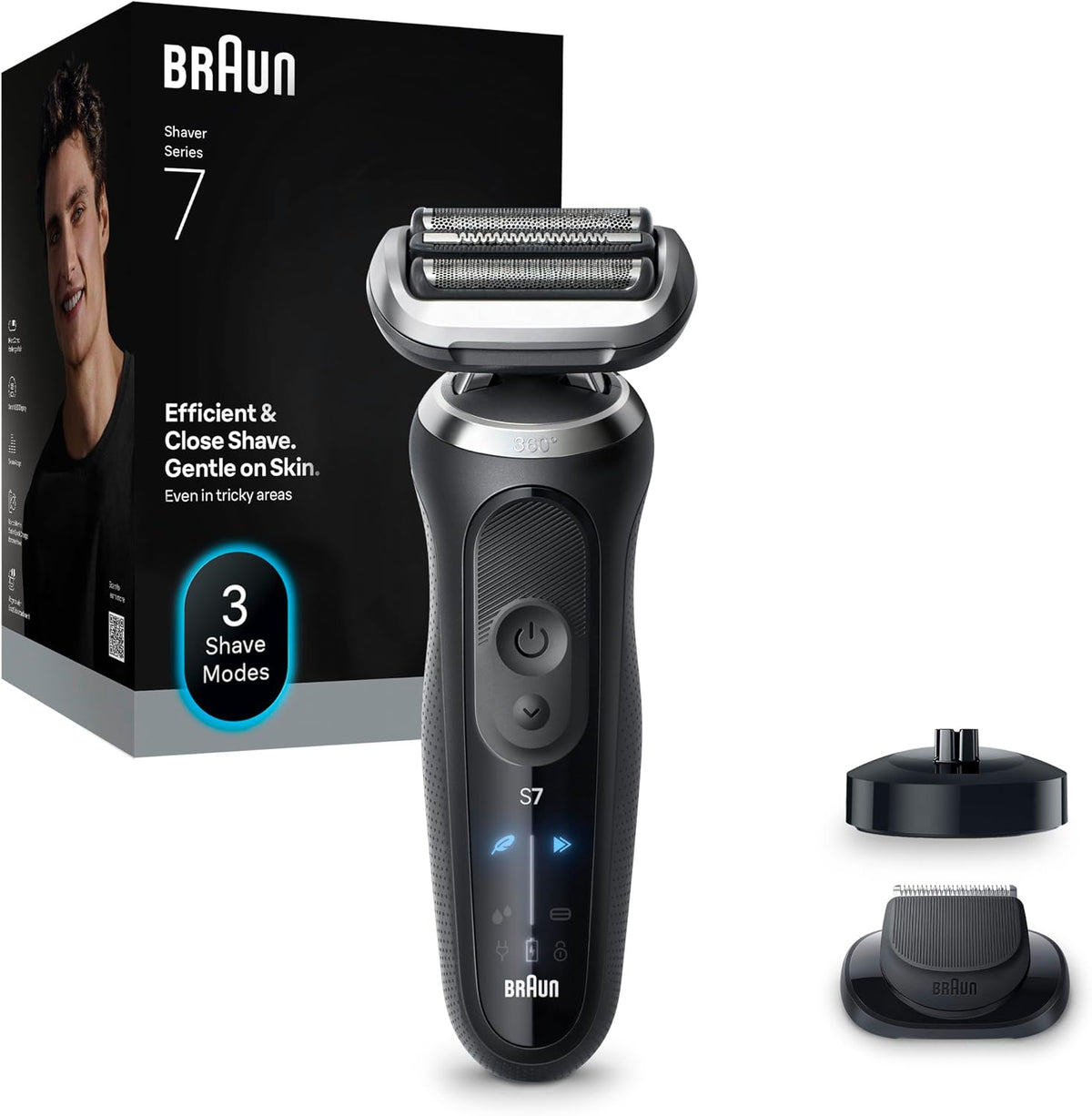 Braun, Rasoi a lamina, Marrone/Nero, funzionamento senza fili