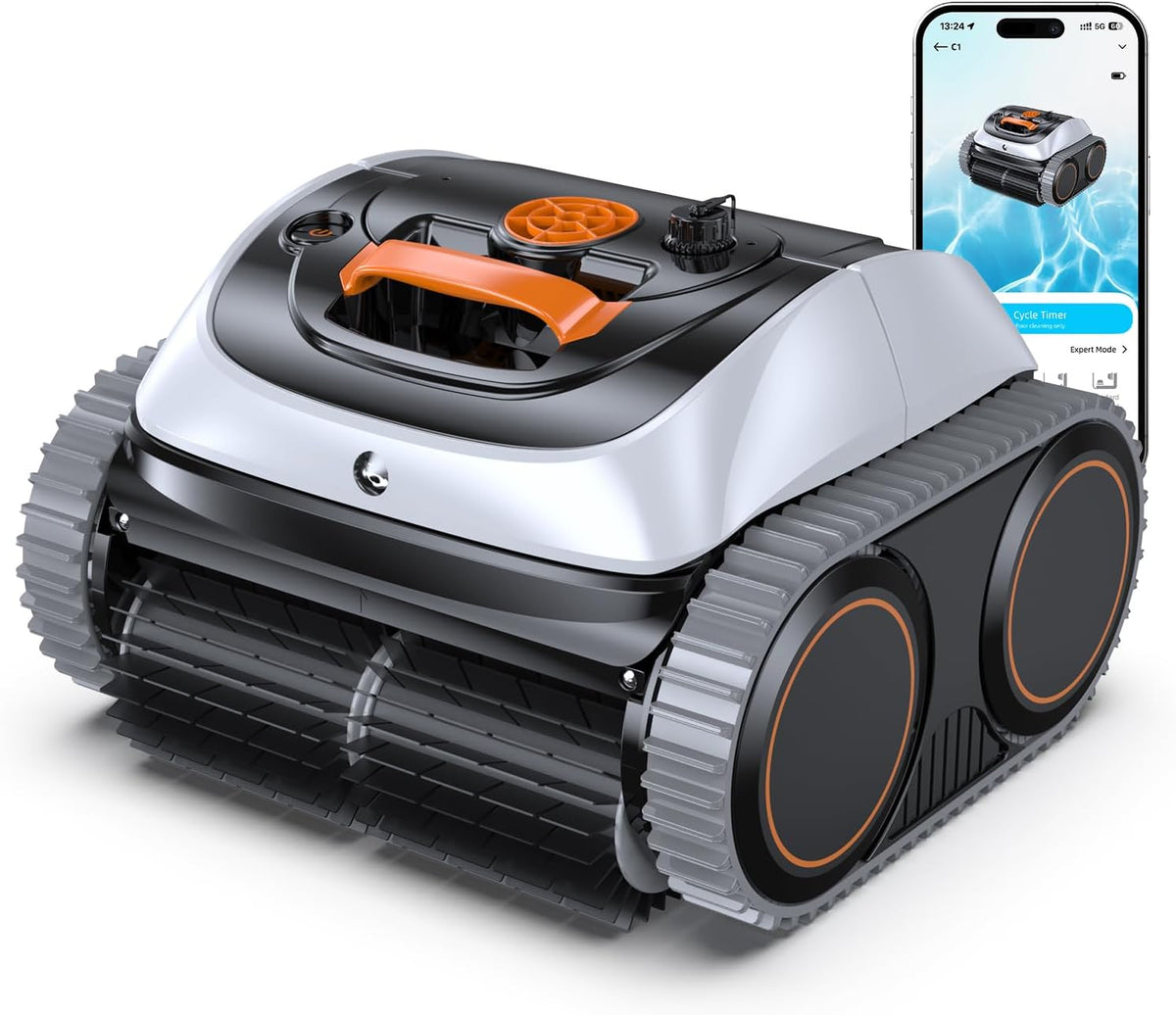 WINNY POOL CLEANER, Aspiratori a mano, 11.500 litri, 150 m, 3 m, Bianco, funzionamento senza fili