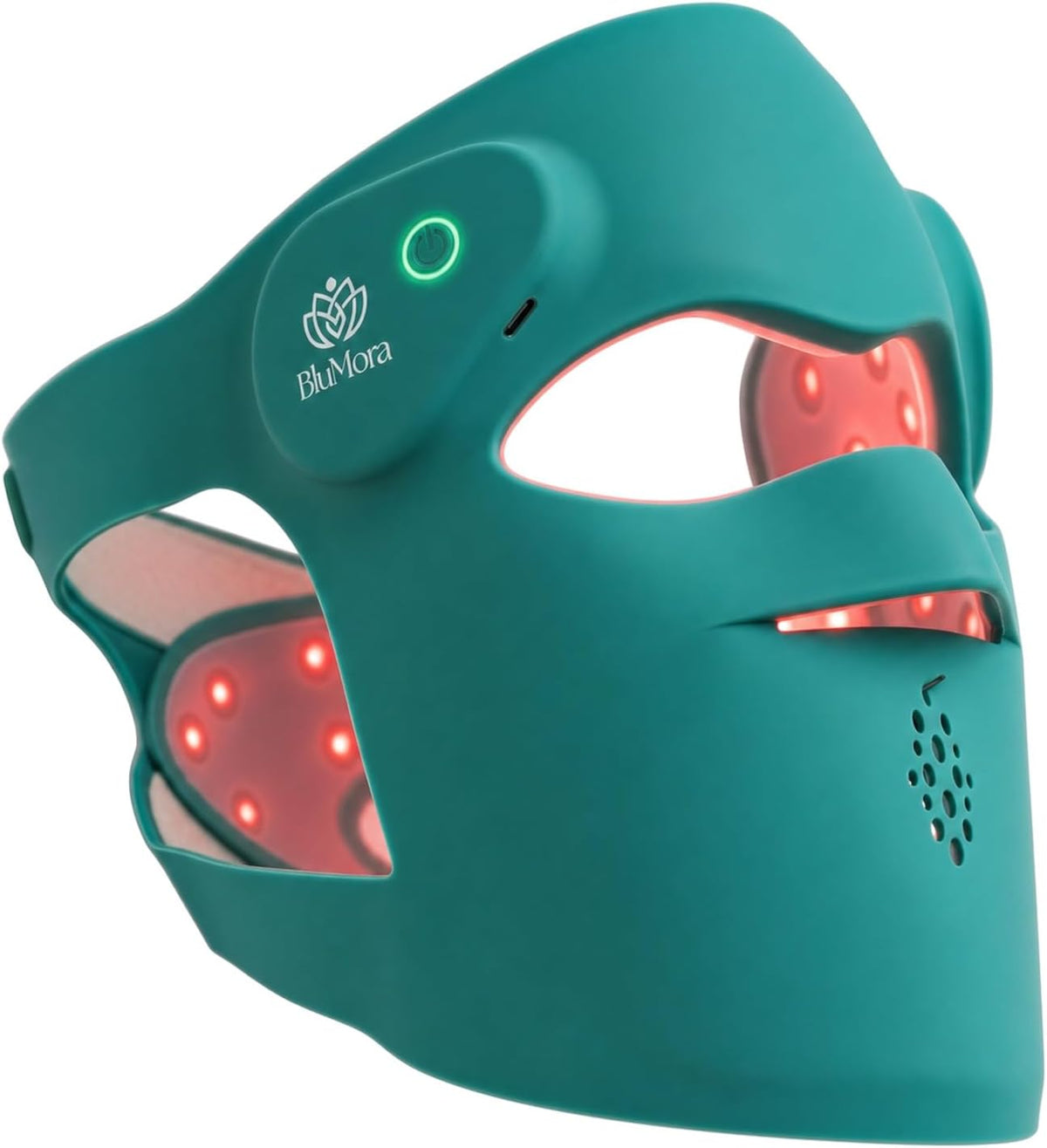 BluMora, Maschere, Rosso/Blu, illuminazione LED, timer, funzionamento senza fili