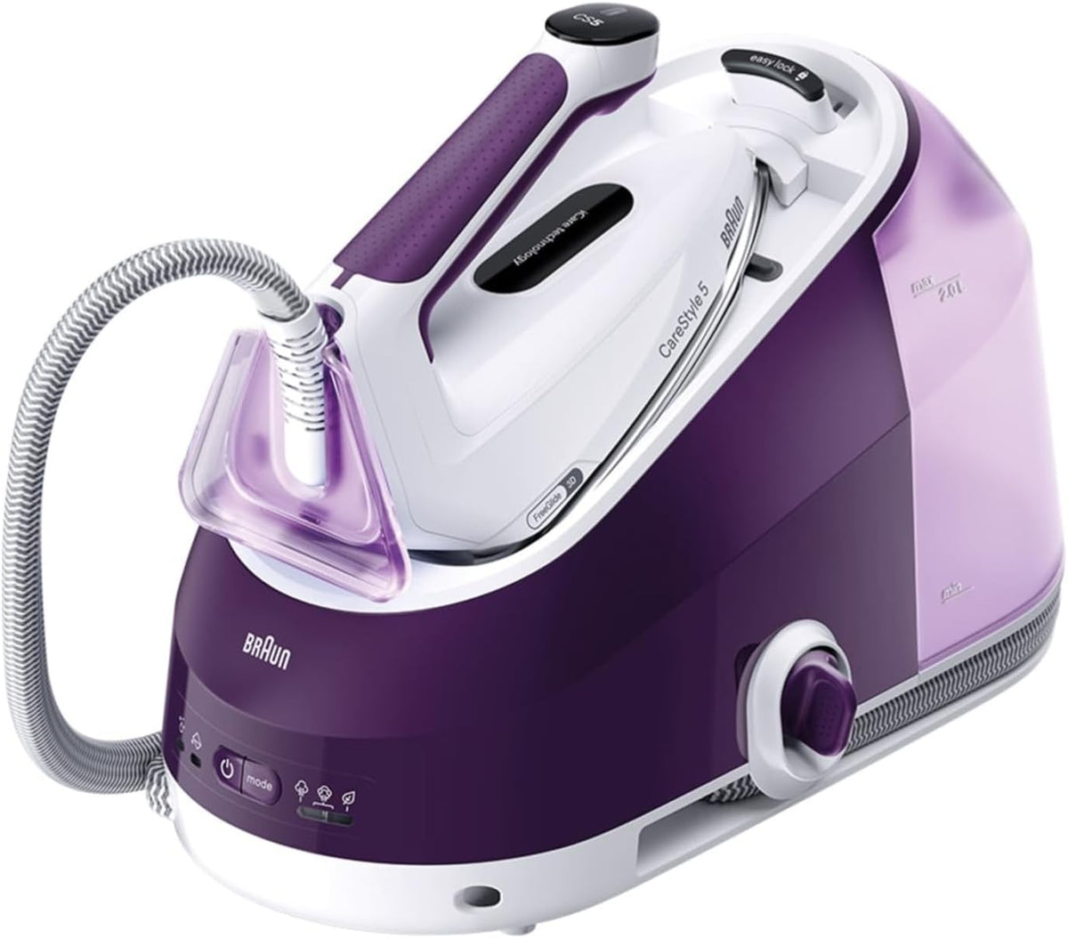 Braun, Ferri a caldaia, IS5247VI, 145 g, 2 L, 2400 W, Marrone/Viola