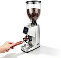 QFGain, Macinacaffè elettrici con lama, 64 MM, 22 x 14 x 47 cm, 250 W, Argento, acciaio inox, vano contenitore, timer