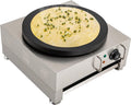 TaNeHaKi, Crepiere elettriche, 40 cm, 40 x 2 cm, 220 V, Nero, acciaio inox