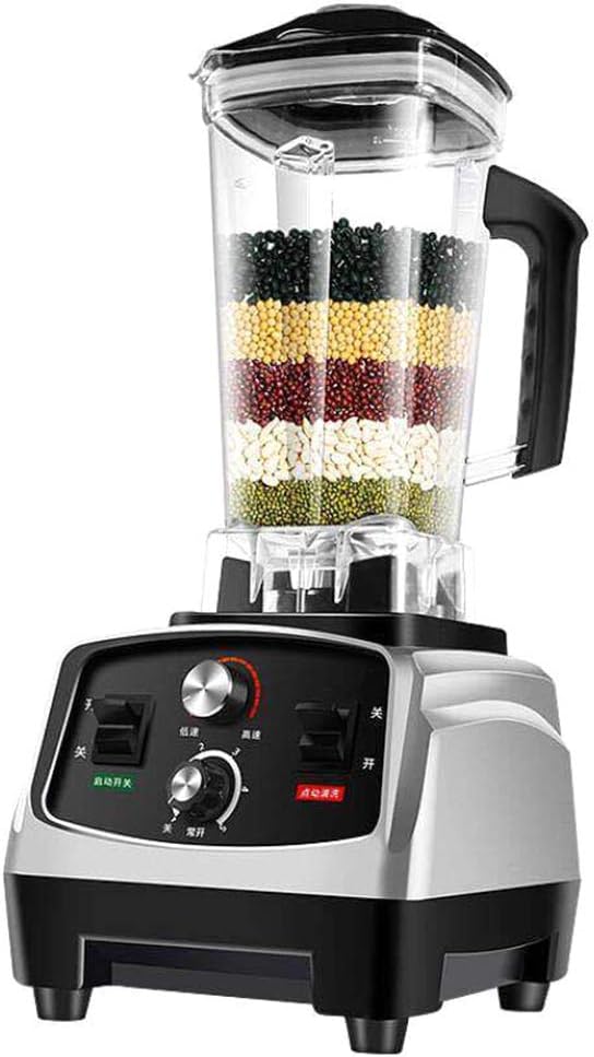 AIZYR, Frullatore, 1800 w, 1200 ml, Nero, acciaio inox, timer, autopulizia
