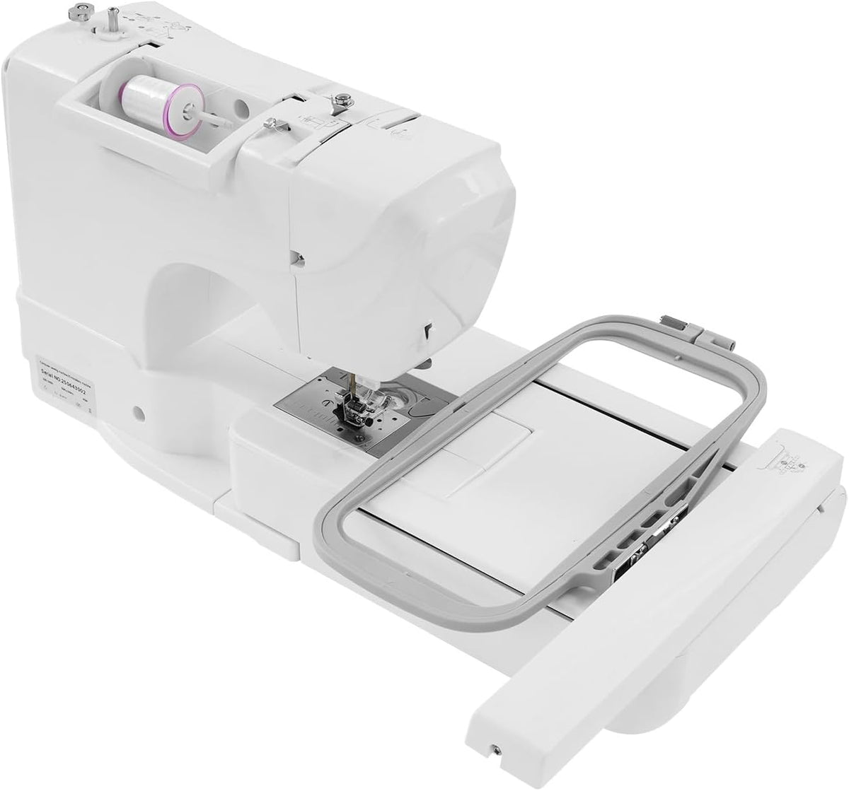 DCSYOG, Macchina da cucire, 100 × 235 mm, 45 W, 240 V, Nero, alluminio, illuminazione LED, USB
