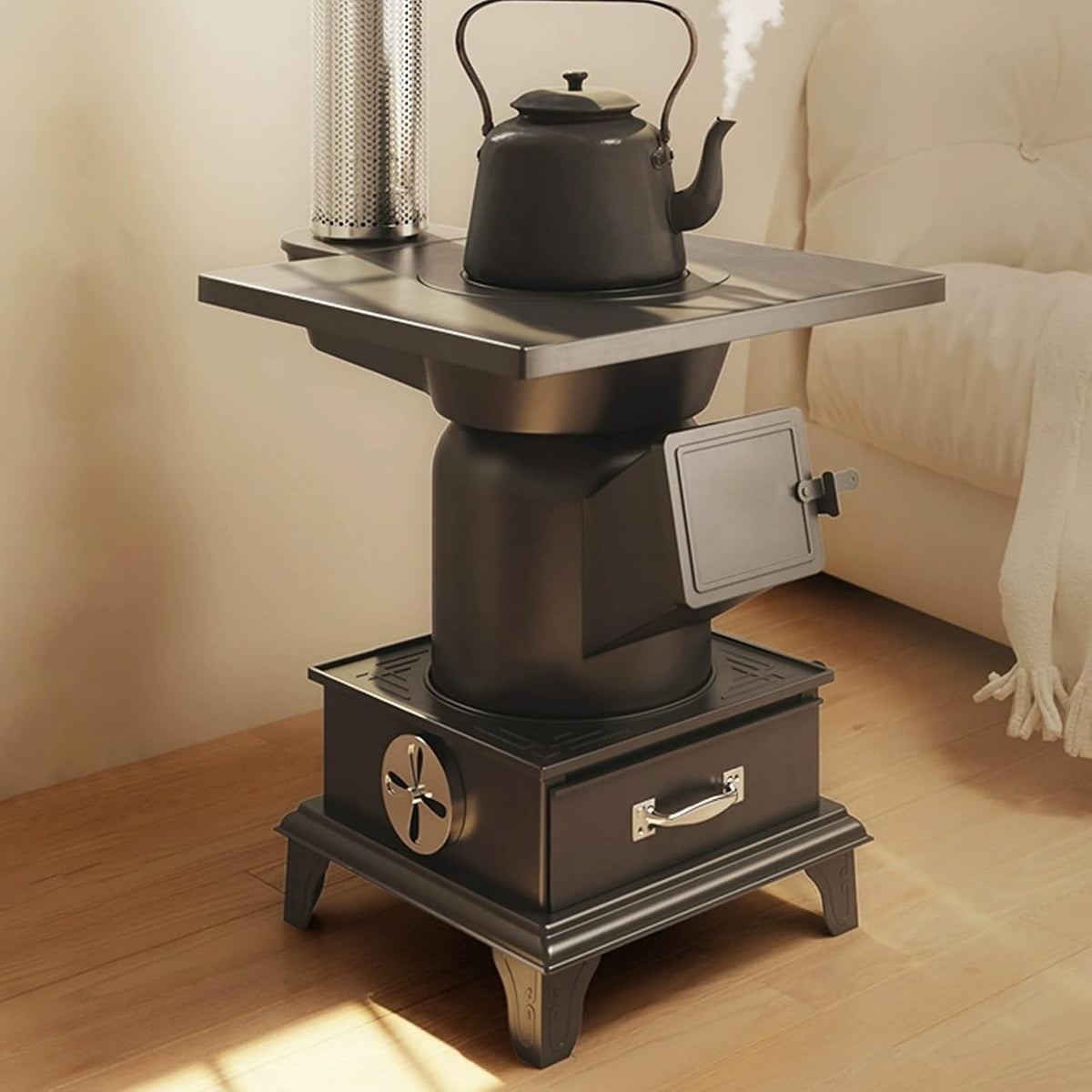 Fornelli, 49 cm, Nero, vano contenitore