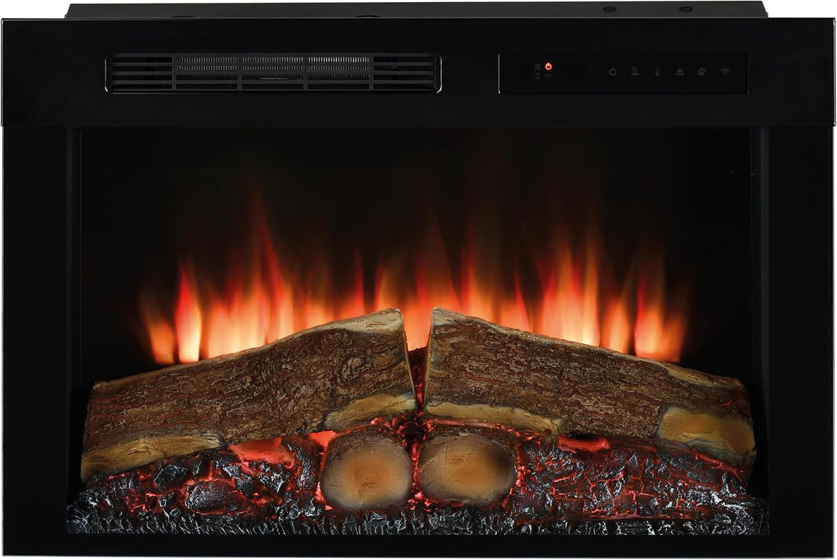 Dimplex, Camino elettrico, 2 kW, 1,8 m, Bianco, illuminazione LED, Bluetooth, telecomando, timer