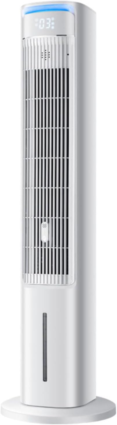 Condizionatore, 5 Litri, Bianco, illuminazione LED, telecomando, timer, spegnimento automatico
