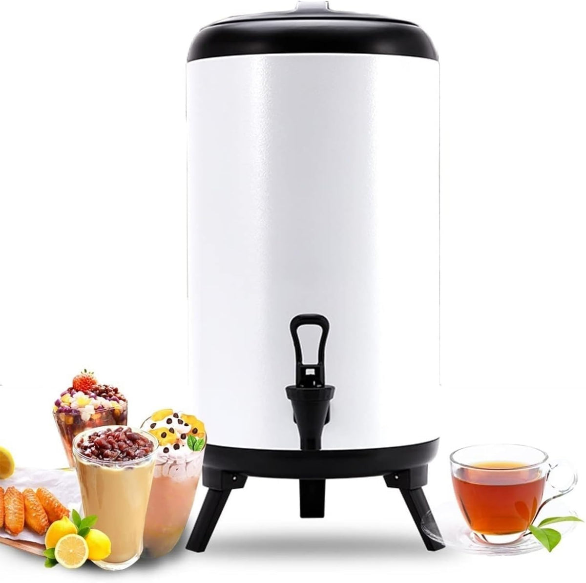 Erogatori d'acqua calda, 6 L, Argento, acciaio inox