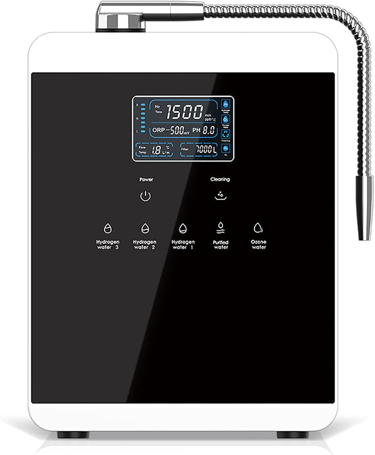 FXNFXLA, Gasatori d'acqua, 330×245×130 mm, 2,5 kg, Nero, acciaio inox