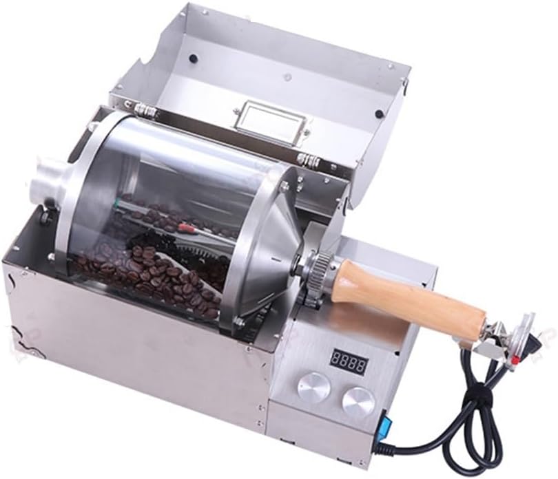 KOROBIE, Tostatori, 400 g, 1200 W, 100-300°C, Nero, acciaio inox, spegnimento automatico