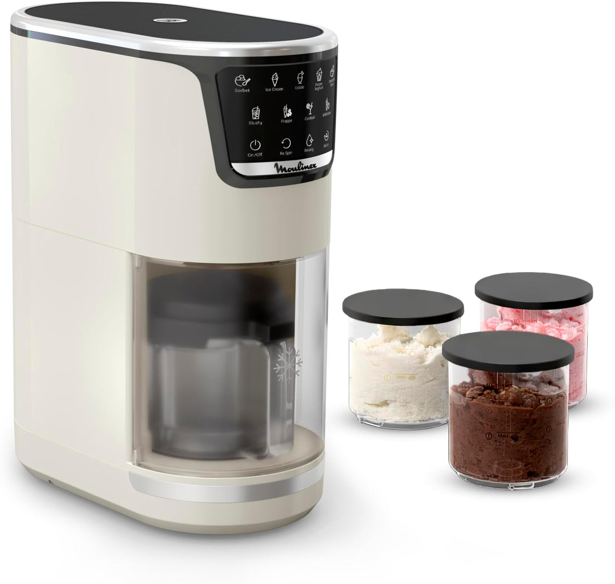 Gelatiera, MJ602A, Moulinex, 500 ml, Nero