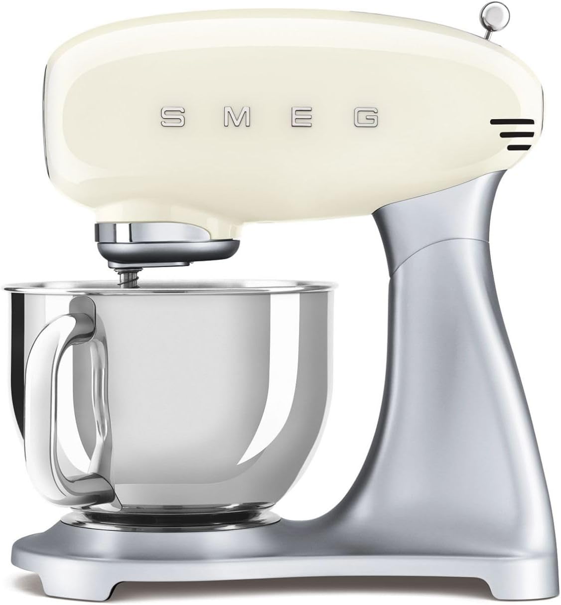 Impastatrice planetaria, SMF04CREU, Smeg, 4,8 L, 800 W, 2x22,1 cm, Nero, acciaio inox