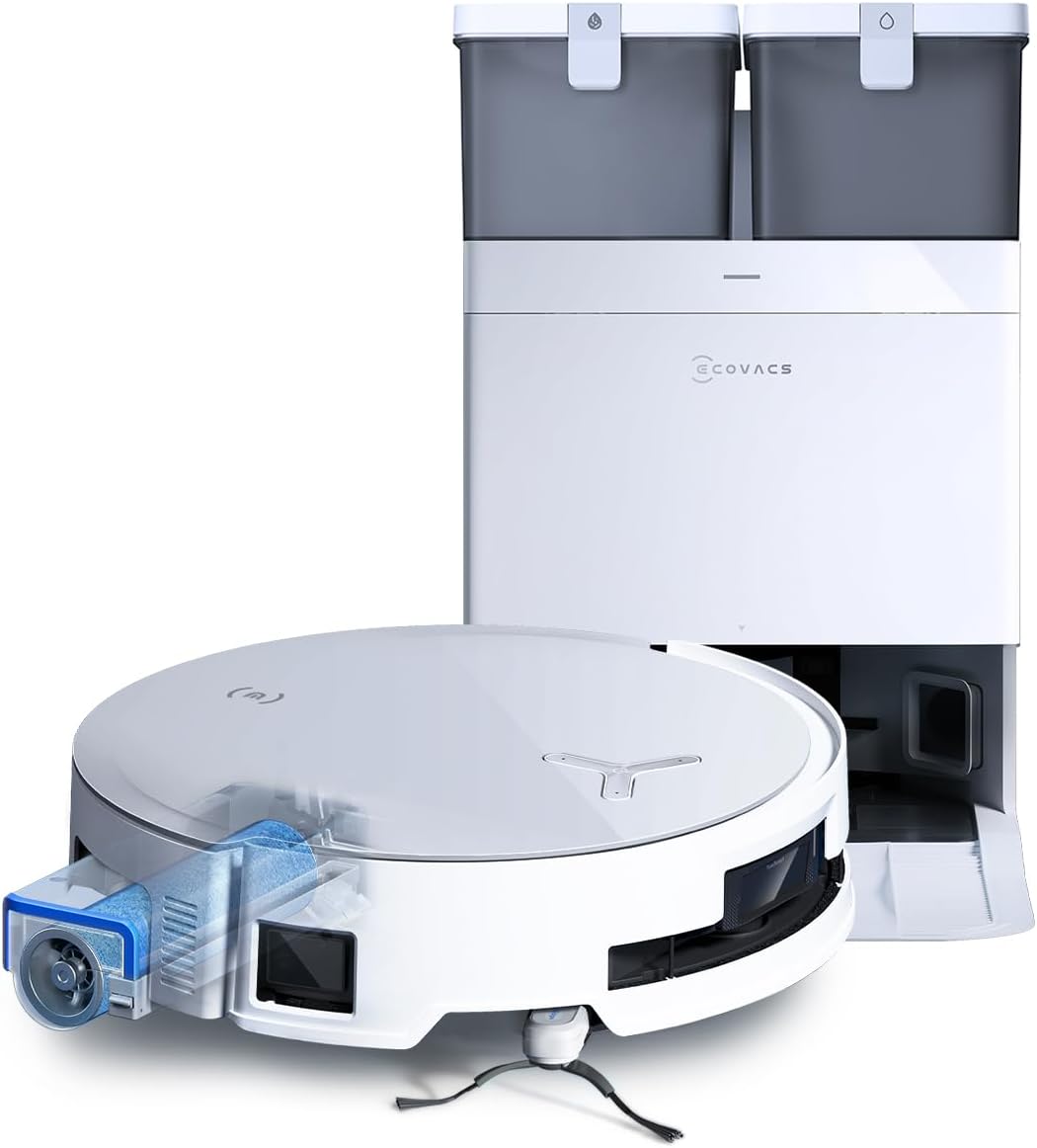 ECOVACS, Robot aspirapolvere, Bianco