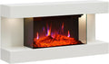 BALDERIA, Camino elettrico, 1800 W, Bianco, telecomando, timer, protezione dal surriscaldamento
