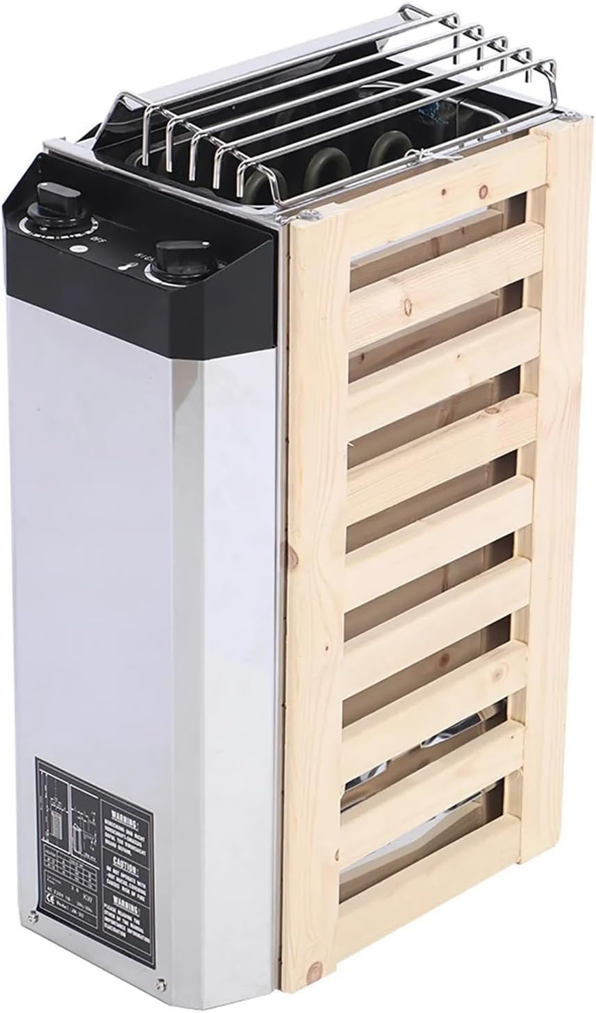 OUHFCASN, Saune, 3 kW, 50,5 x 32 x 20,5 cm, 8,1 pollici, Argento, acciaio inox