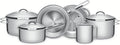 Set di pentole, Tramontina, 260°C, Argento, acciaio inox