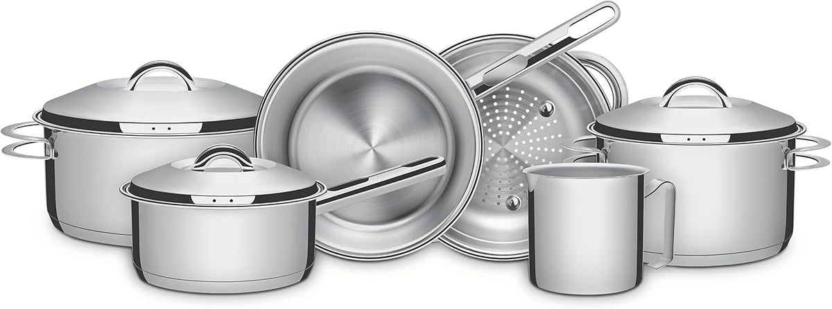 Set di pentole, Tramontina, 260°C, Argento, acciaio inox