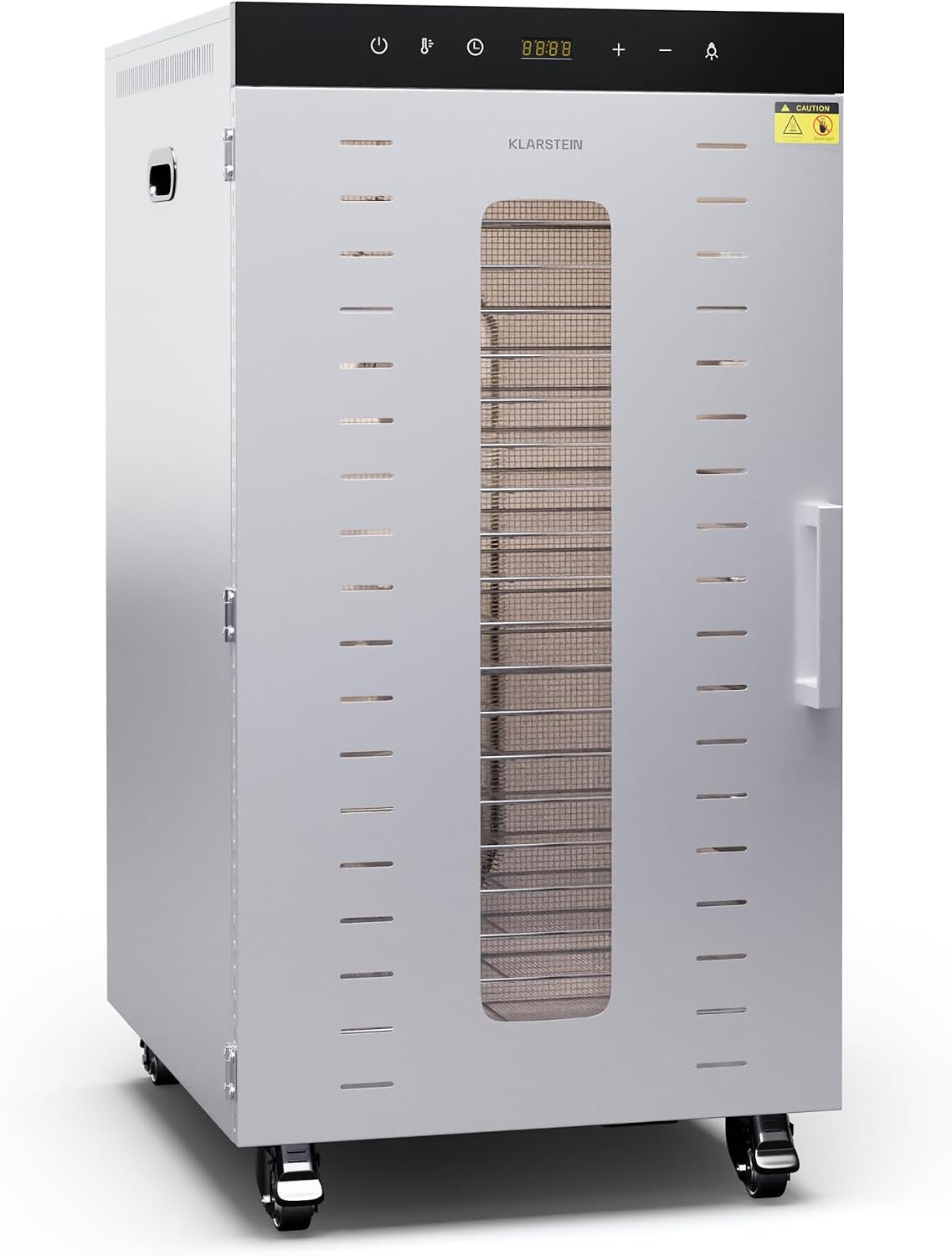 KLARSTEIN, Essiccatori per alimenti, 2000 W, 30-90°C, 55 dB, Argento, acciaio inox, timer