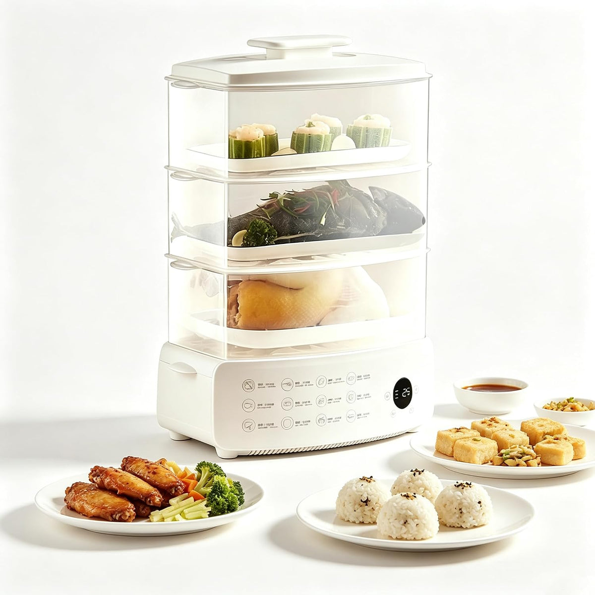 Vaporiere, 12 L, 330 x 200 x 462 mm, 900 W, Nero