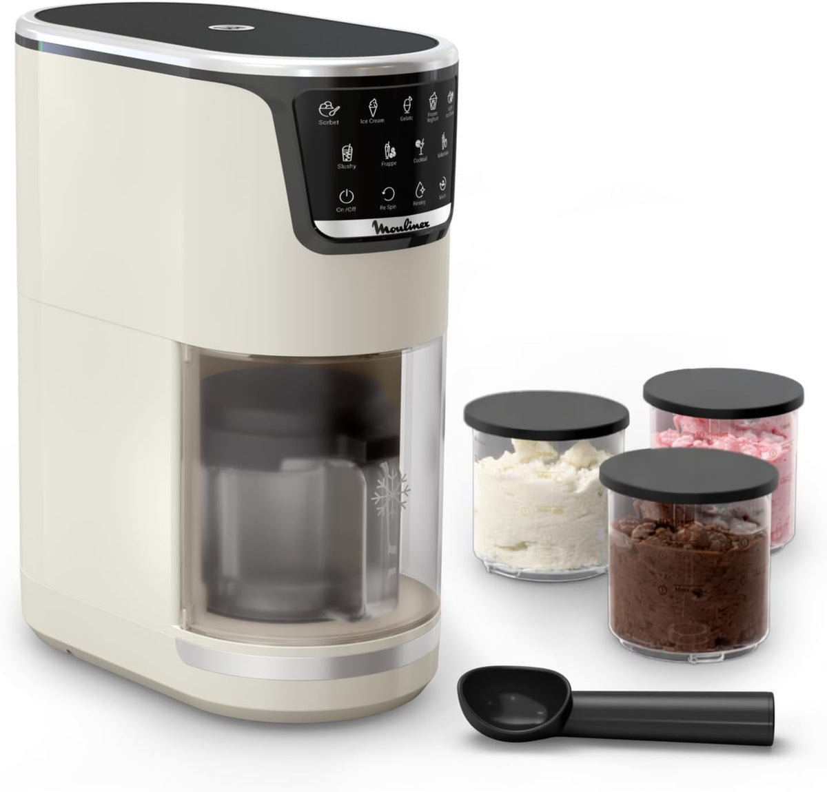 Moulinex, Gelatiera, MJ604A, 500 ml, Bianco