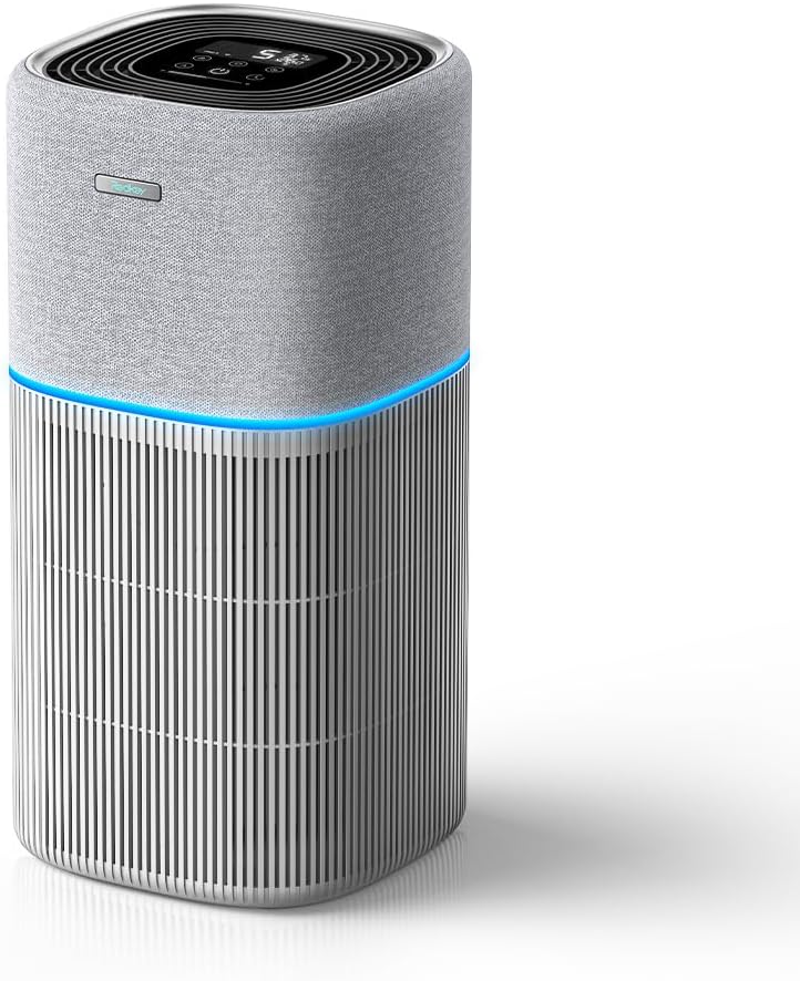 Redkey, Purificatore d'aria, 50 m, 1000 m³/h, 18 dB, Bianco, illuminazione LED, Wi-Fi
