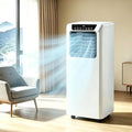 Condizionatore portatile, HUANQIN, 9000 BTU, 42 dB, 330x280x680 mm, Bianco, telecomando, timer