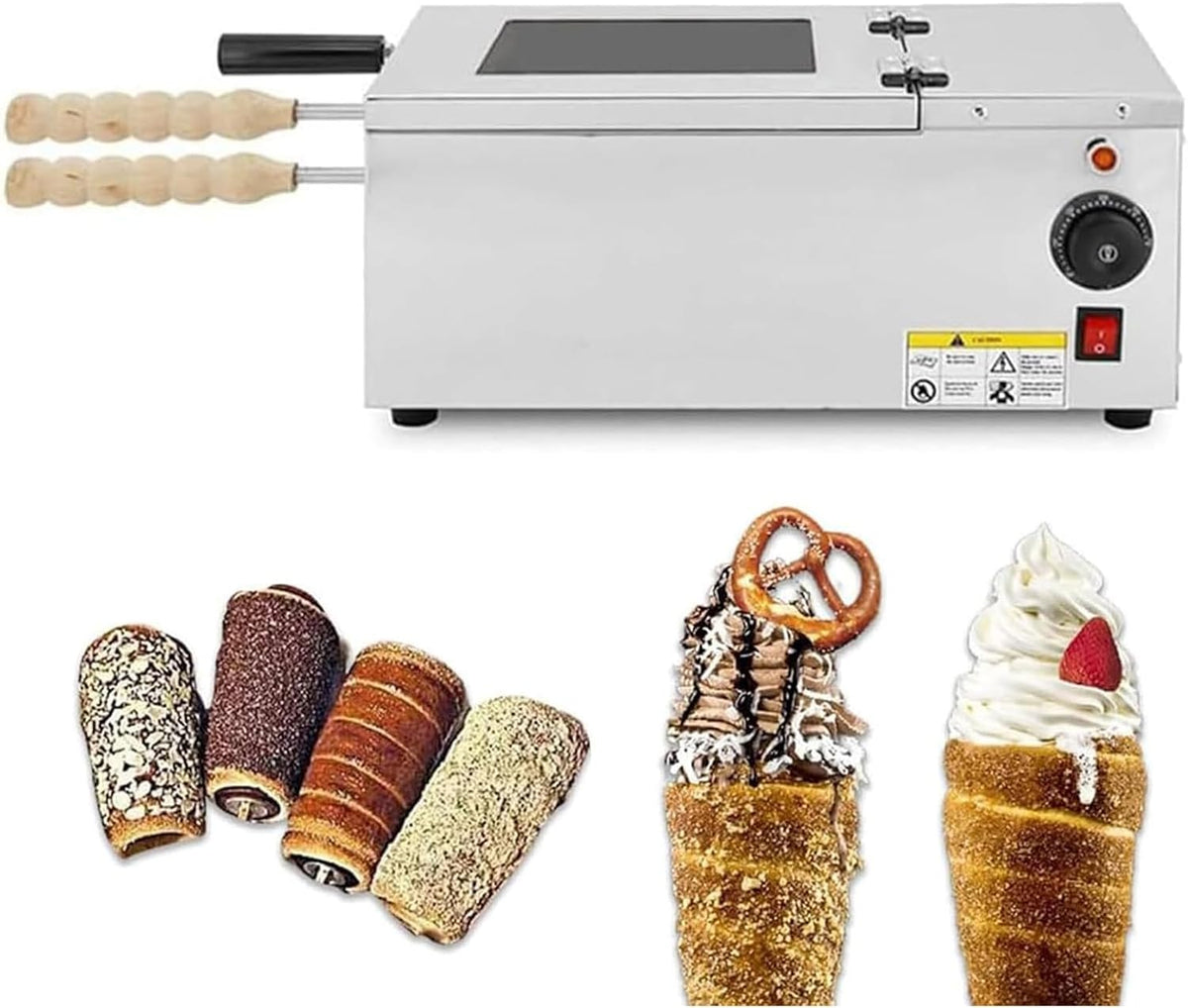 ZenSeFarin, Gelatiera, 1500 W, 46 x 24 x 21 cm, 0°C, Nero, acciaio inox, funzione grill