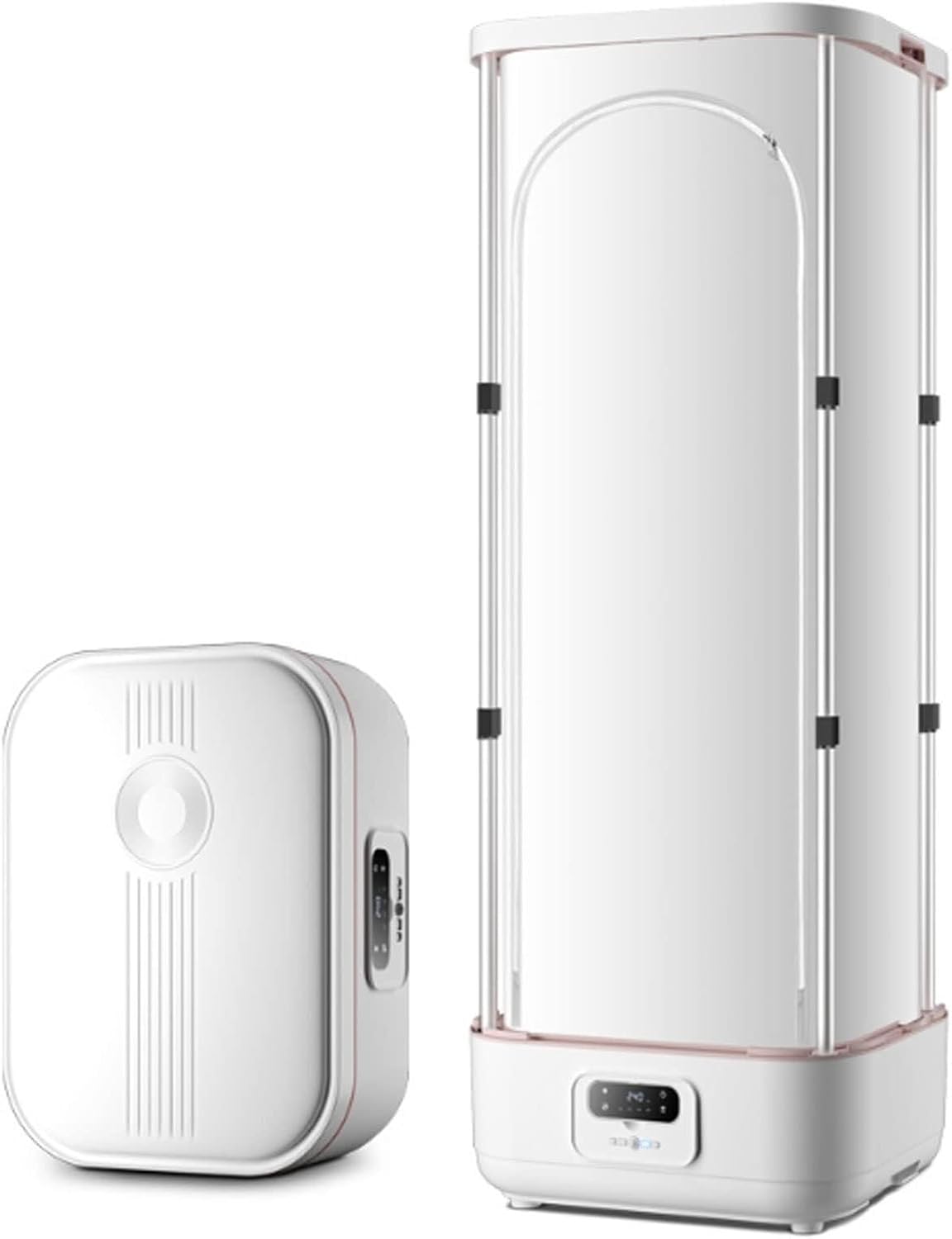 Asciugatrice, JAVPTAV, 220 V, 7,1 kg, 800 W, Bianco, struttura pieghevole, telecomando