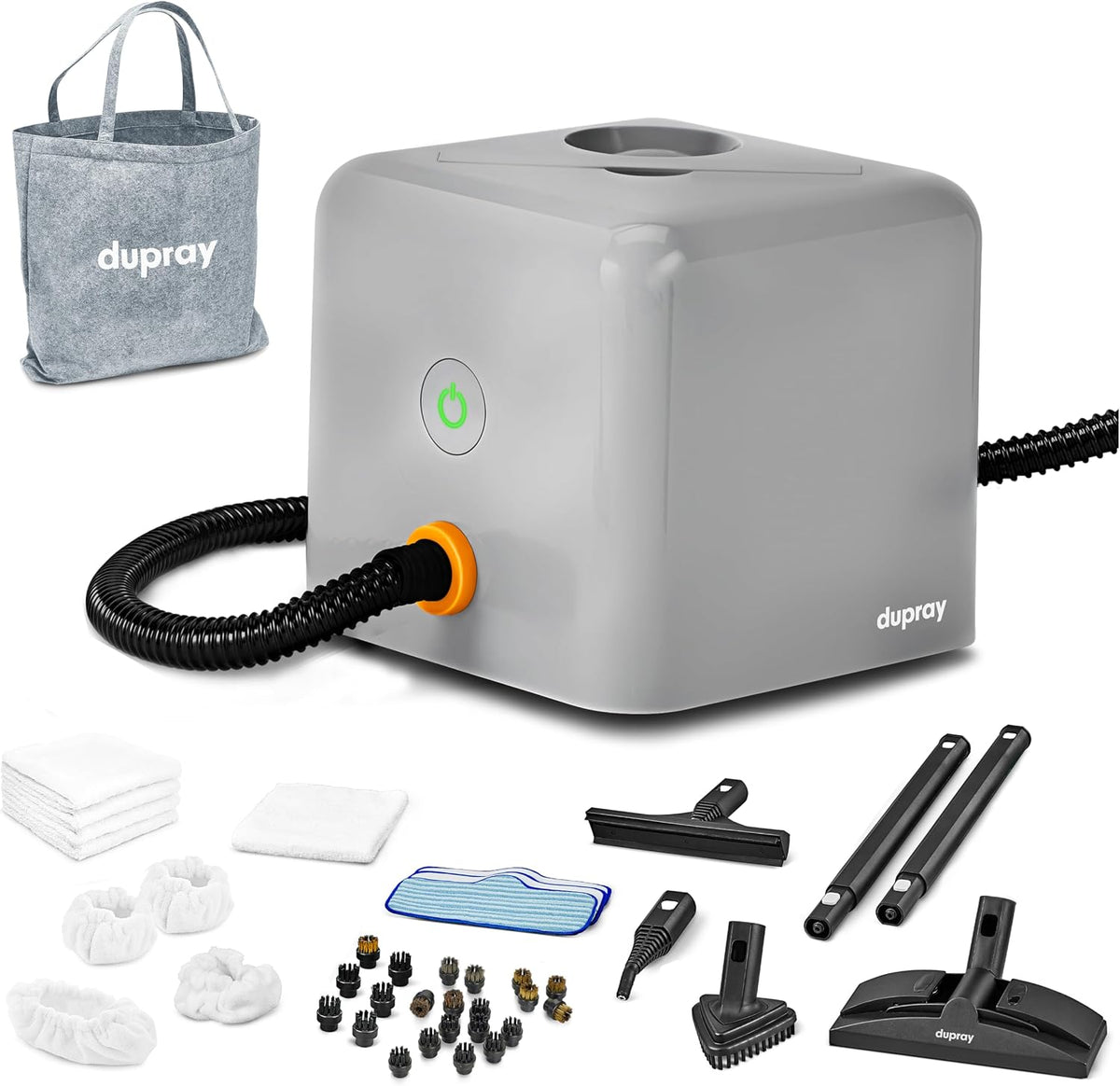 Dupray, Pulitore a vapore, 100°C, Nero