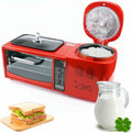 Forno elettrico, 8 litri, 51 x 24 x 21 cm, 600 W, Nero/Argento