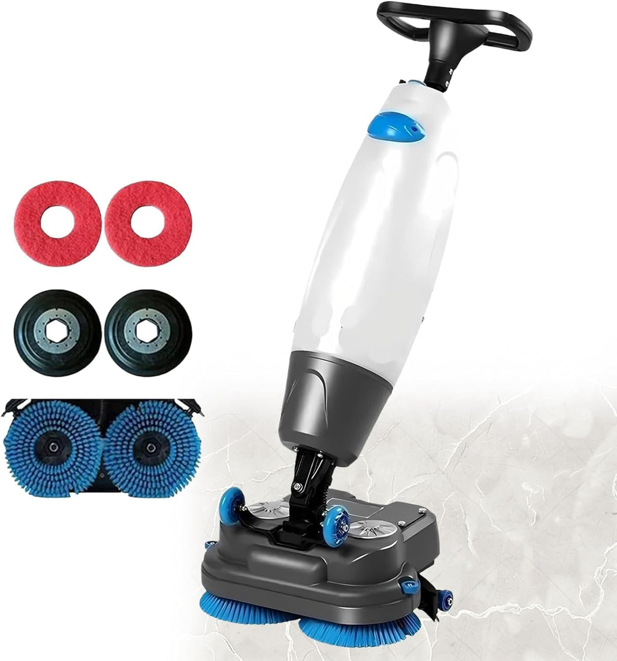 Lavasciuga, 43 cm, 250 W, 4,5 l, Bianco, funzionamento senza fili