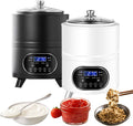 RUODATONLY, Yogurtiere, 12 l, 110 V, 400 W, Nero, acciaio inox