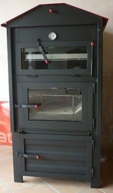 Generico, Forno elettrico, 500°c, Nero/Argento