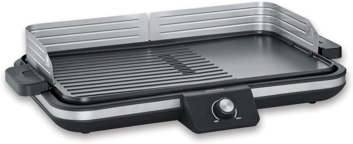 Tavolo, Severin, 30x50 cm, 2300 W, Grigio, illuminazione LED, funzione grill