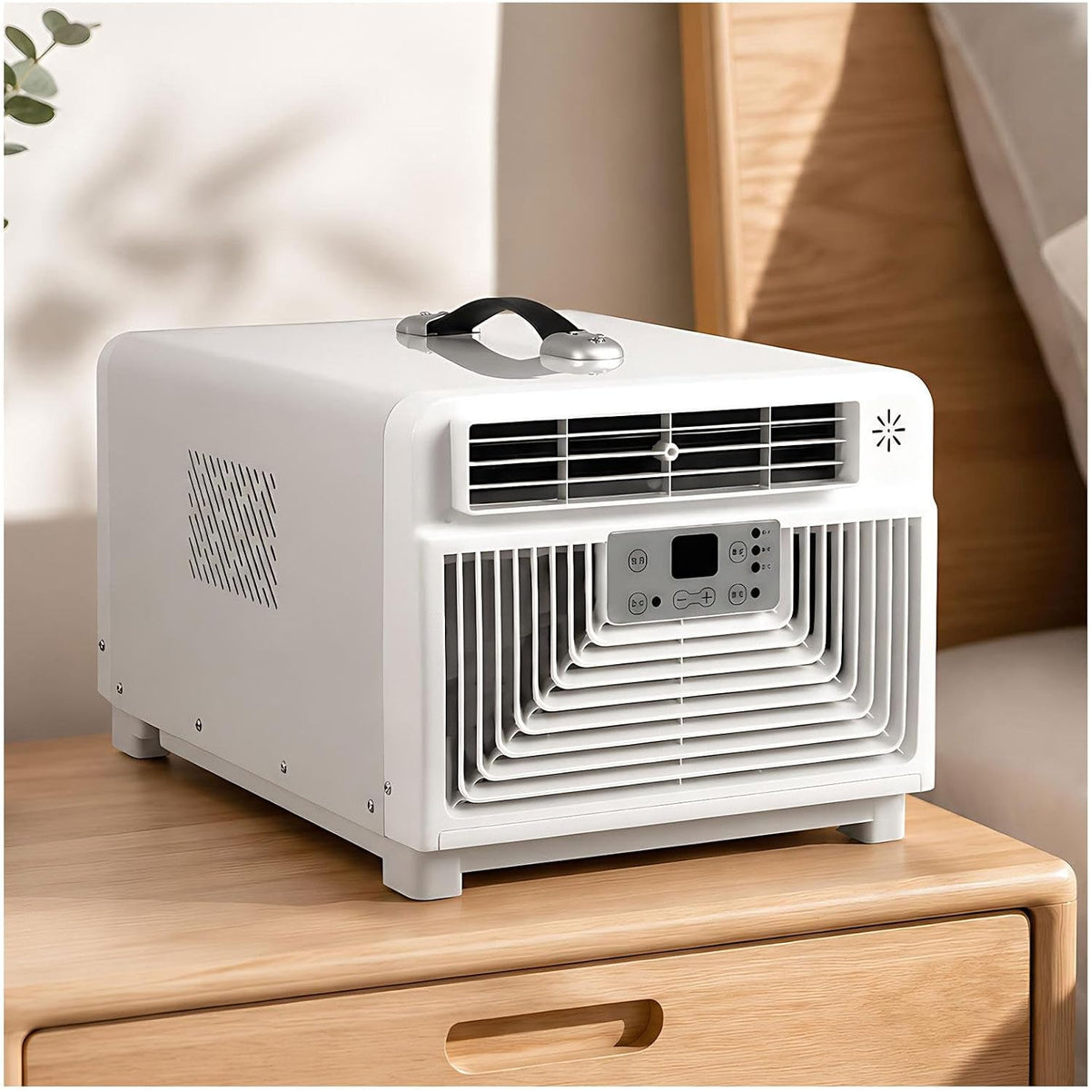 liuyunfeiGL, Condizionatore, 3000BTU, 3000 BTU, 220 V, 46 × 28,5 × 23 cm, Bianco, telecomando, timer