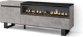 Skraut Home, Paraventi, 102 cm, 21 cm, 34 w, Nero, illuminazione LED, telecomando