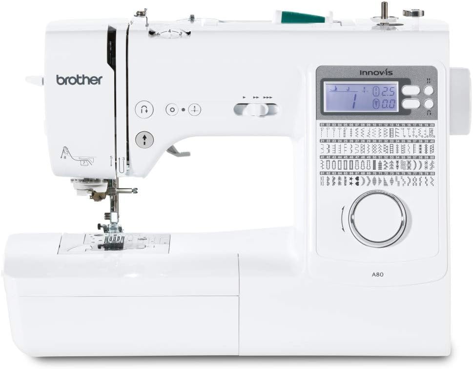 Macchina da cucire, A80, Brother, Nero
