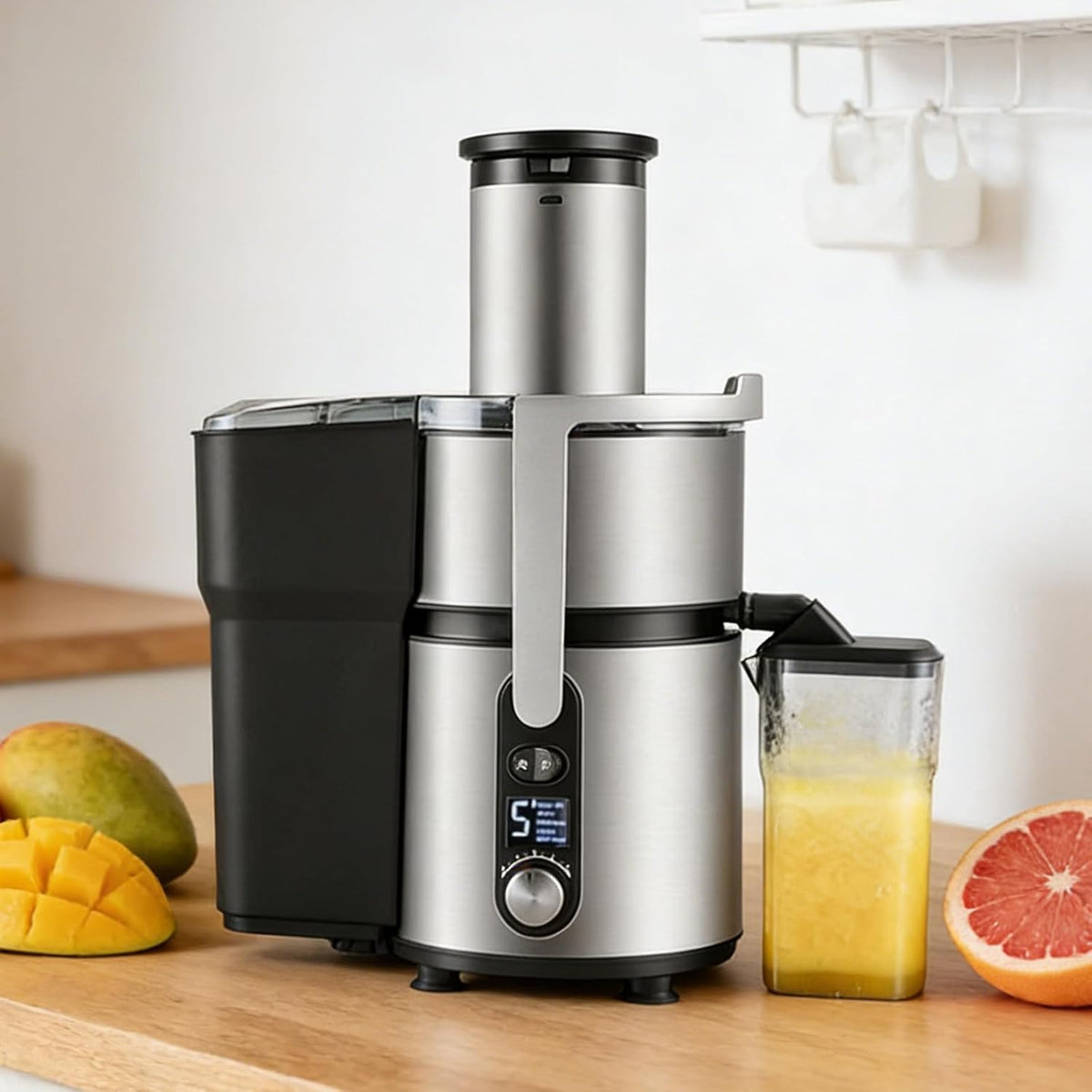 pealiritansemen, Spremiagrumi, 84 mm, 220 V, 1250 W, Nero, acciaio inox, vano contenitore