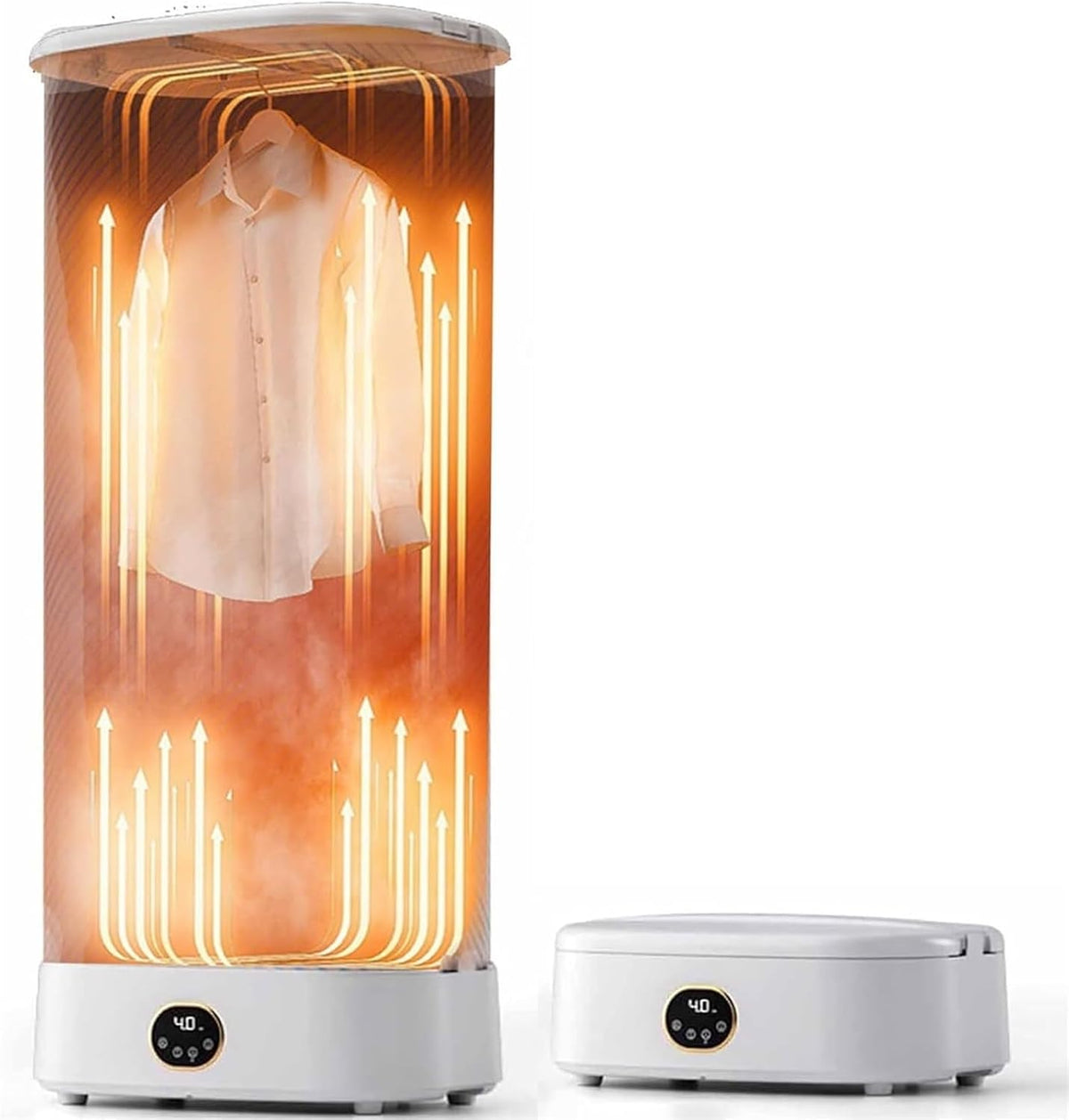 JAVPTAV, Asciugatrice, 1000 W, 200 mm, 1310 mm, Bianco, struttura pieghevole, timer