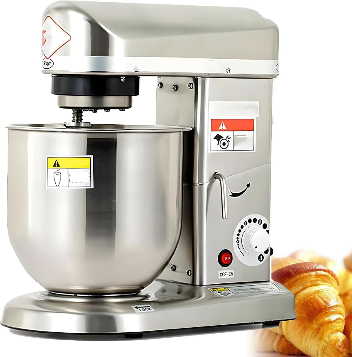 DNEPEI, Forno elettrico, 10 L, 500 W, Nero/Argento, acciaio inox, 3 in 1