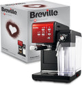 Breville, Macchina da caffè, 9 bar, Nero/Argento, vano contenitore