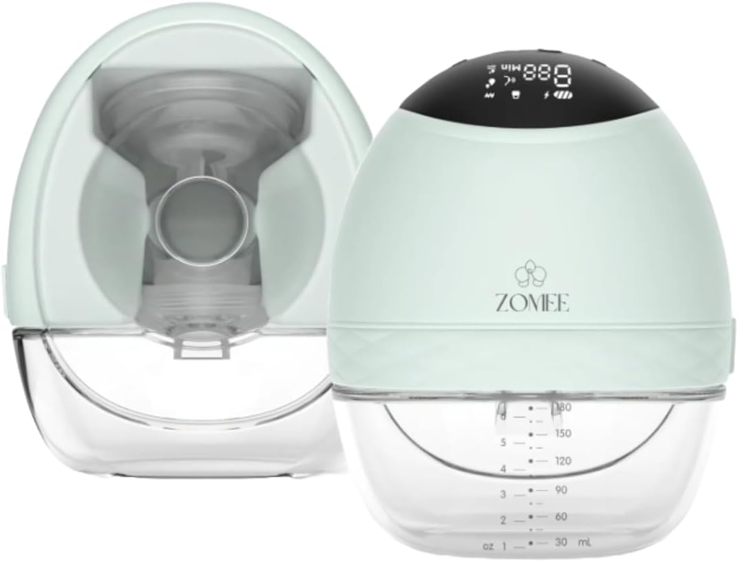 Zomee, Tiralatte, 170 g, Nero, vano contenitore, illuminazione LED, funzionamento senza fili