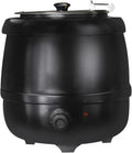 Set di pentole, Generico, 10 litri, 380,00x250,00x250,00 mm, 2 cm, Nero, acciaio inox