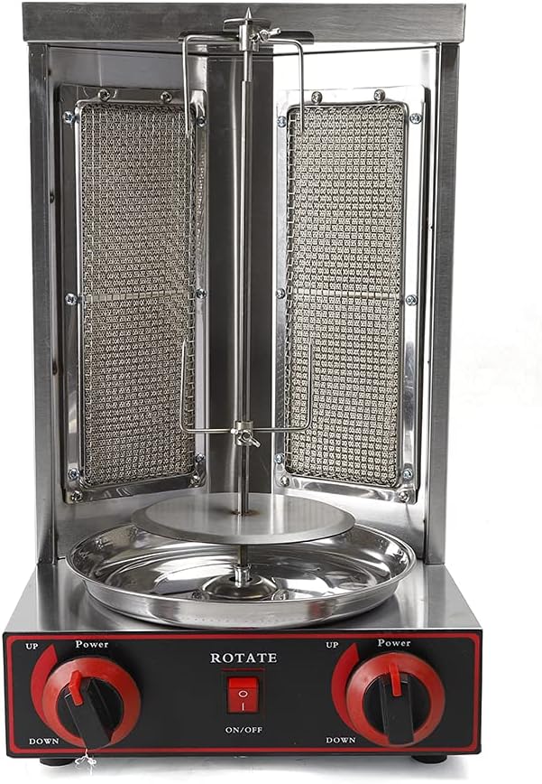 Barbecue a incasso, Zalydala, 30 × 30 × 48 cm, 3000 W, 5,8 kg, Nero, acciaio inox